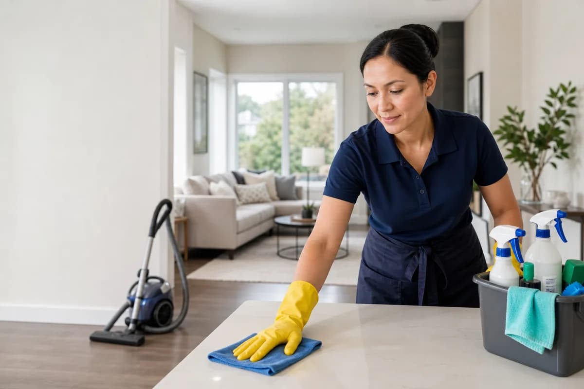 Housekeeping professional residential cleaning service